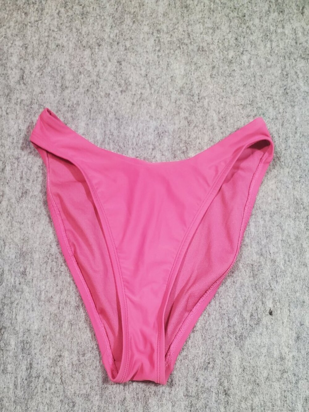 Shade & Shore Low Rise High Leg Cheeky Bikini Bottom Pink Small NWOT